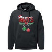 Chest Nuts Funny Matching Chestnuts Christmas Couples Nuts Performance Fleece Hoodie