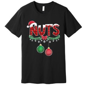 Chest Nuts Funny Matching Chestnuts Christmas Couples Nuts Premium T-Shirt