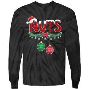 Chest Nuts Funny Matching Chestnuts Christmas Couples Nuts Tie-Dye Long Sleeve Shirt