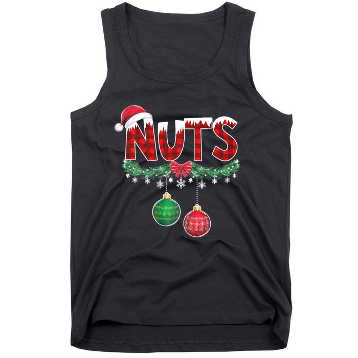 Chest Nuts Funny Matching Chestnuts Christmas Couples Nuts Tank Top