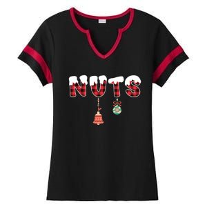 Chest Nuts Funny Chestnuts Matching Christmas Couples 'S Gift Ladies Halftime Notch Neck Tee