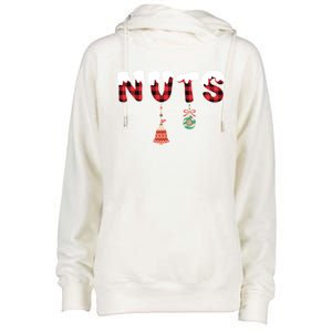 Chest Nuts Funny Chestnuts Matching Christmas Couples 'S Gift Womens Funnel Neck Pullover Hood