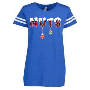 Chest Nuts Funny Chestnuts Matching Christmas Couples 'S Gift Enza Ladies Jersey Football T-Shirt