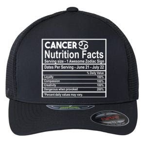 Cancer Nutrition Facts Zodiac Sign Gift Flexfit Unipanel Trucker Cap