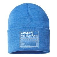 Cancer Nutrition Facts Zodiac Sign Gift Sustainable Knit Beanie