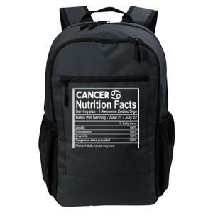 Cancer Nutrition Facts Zodiac Sign Gift Daily Commute Backpack