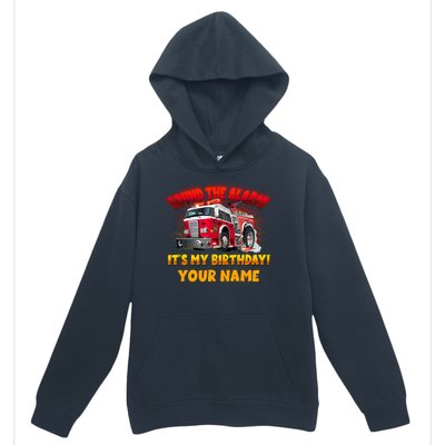 Custom Name Funny Sound The Alarm It's My Birthday Firetruck Urban Pullover Hoodie