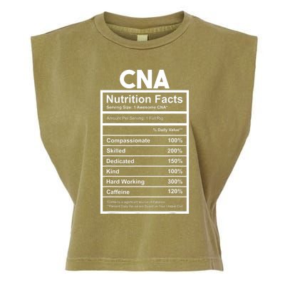 CNA Nutrition Facts Certified Nursing Assistant Garment-Dyed Women's Muscle Tee