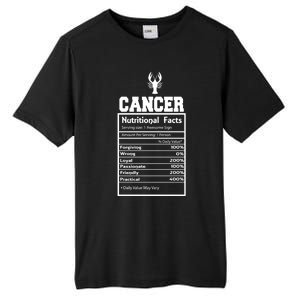 Cancer Nutritional Facts Horoscope Zodiac Astrology Sign Gift Tall Fusion ChromaSoft Performance T-Shirt