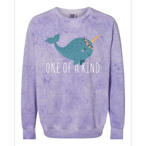 Cute Narwhal For Women Or One Of A Kind Colorblast Crewneck Sweatshirt