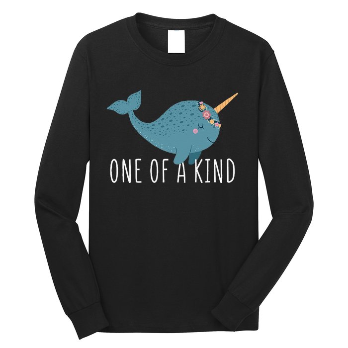 Cute Narwhal For Women Or One Of A Kind Long Sleeve Shirt