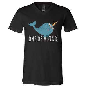 Cute Narwhal For Women Or One Of A Kind V-Neck T-Shirt