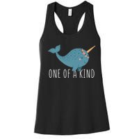 Cute Narwhal For Women Or One Of A Kind Women's Racerback Tank