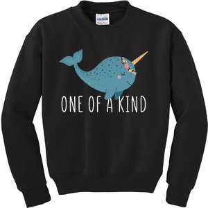 Cute Narwhal For Women Or One Of A Kind Kids Sweatshirt