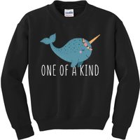 Cute Narwhal For Women Or One Of A Kind Kids Sweatshirt