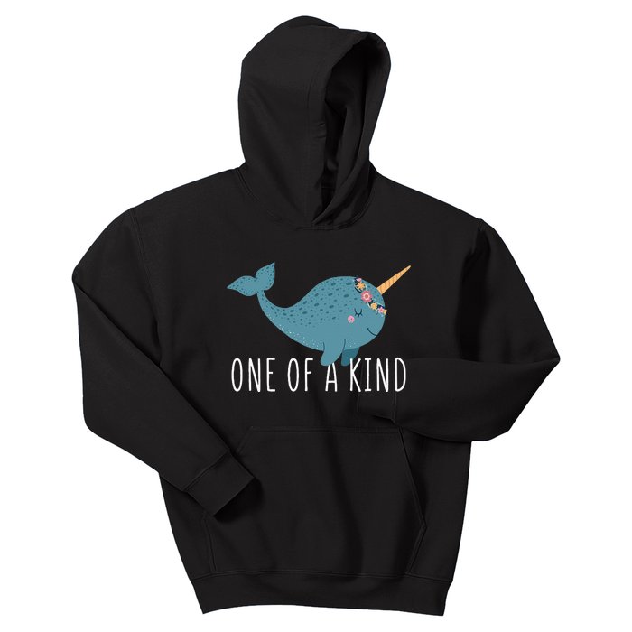 Cute Narwhal For Women Or One Of A Kind Kids Hoodie