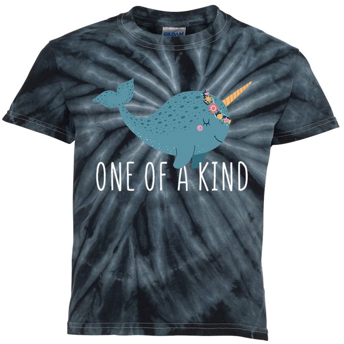 Cute Narwhal For Women Or One Of A Kind Kids Tie-Dye T-Shirt