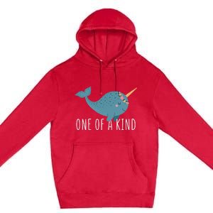 Cute Narwhal For Women Or One Of A Kind Premium Pullover Hoodie