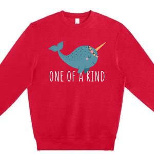 Cute Narwhal For Women Or One Of A Kind Premium Crewneck Sweatshirt