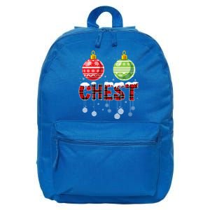 Chest Nuts Funny Matching Chestnuts Christmas Couples Chest Great Gift 16 in Basic Backpack