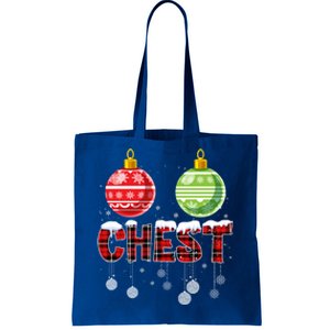 Chest Nuts Funny Matching Chestnuts Christmas Couples Chest Great Gift Tote Bag