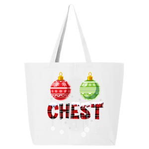 Chest Nuts Funny Matching Chestnuts Christmas Couples Chest Great Gift 25L Jumbo Tote