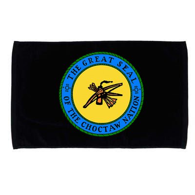 Choctaw Nation Flag Seal Choctaw Microfiber Hand Towel