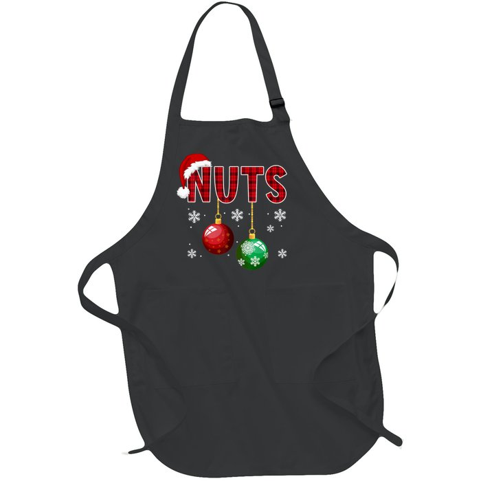 Chest Nuts Funny Matching Chestnuts Christmas Couples Nuts Full-Length Apron With Pockets