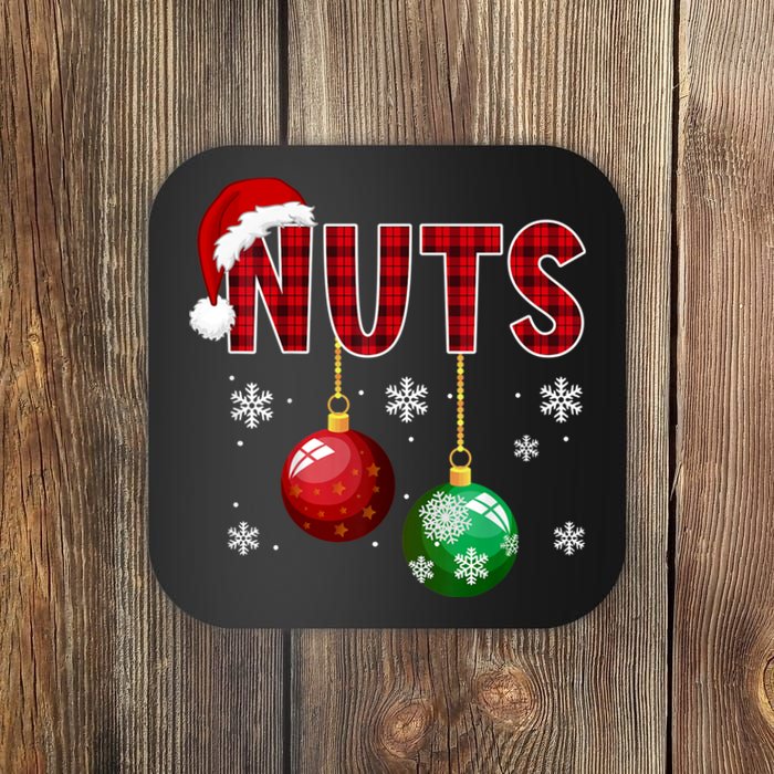 Chest Nuts Funny Matching Chestnuts Christmas Couples Nuts Coaster