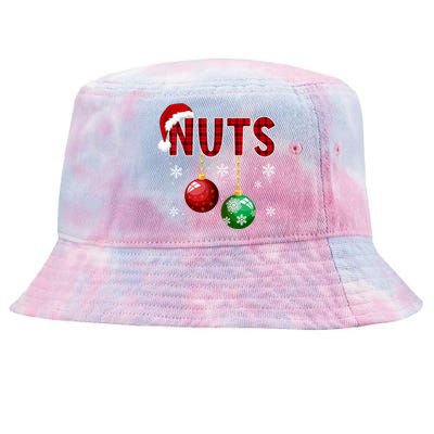 Chest Nuts Funny Matching Chestnuts Christmas Couples Nuts Tie-Dyed Bucket Hat