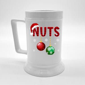 Chest Nuts Funny Matching Chestnuts Christmas Couples Nuts Beer Stein