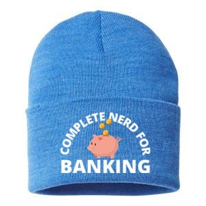 Complete Nerd For Banking Banker Cute Gift Sustainable Knit Beanie