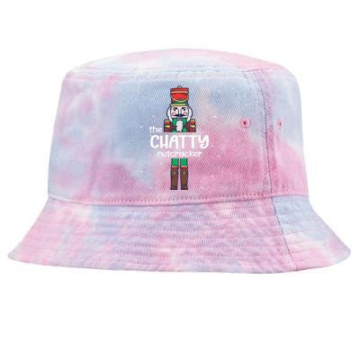 Chatty Nutcracker Family Matching Funny Pajama Tie-Dyed Bucket Hat