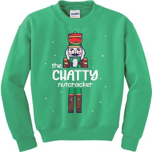 Chatty Nutcracker Family Matching Funny Pajama Kids Sweatshirt