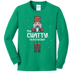 Chatty Nutcracker Family Matching Funny Pajama Kids Long Sleeve Shirt