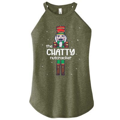 Chatty Nutcracker Family Matching Funny Pajama Women’s Perfect Tri Rocker Tank