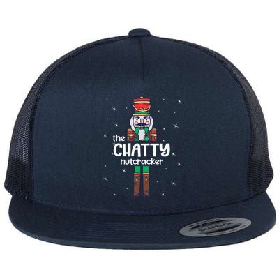 Chatty Nutcracker Family Matching Funny Pajama Flat Bill Trucker Hat