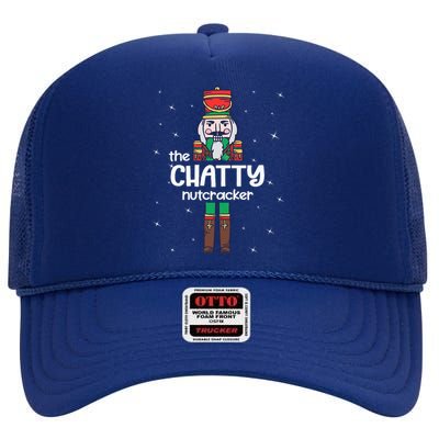 Chatty Nutcracker Family Matching Funny Pajama High Crown Mesh Back Trucker Hat