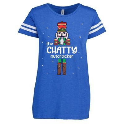 Chatty Nutcracker Family Matching Funny Pajama Enza Ladies Jersey Football T-Shirt