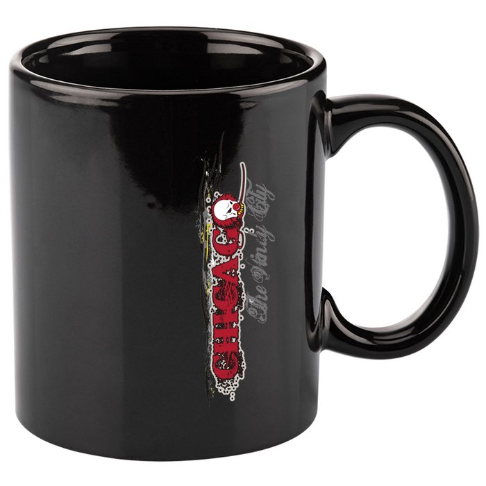 Chicago No Funny Business Clown 11oz C Handle Ceramic Mug