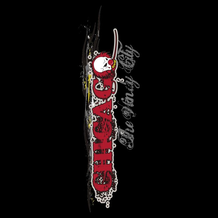 Chicago No Funny Business Clown Tie-Dye T-Shirt