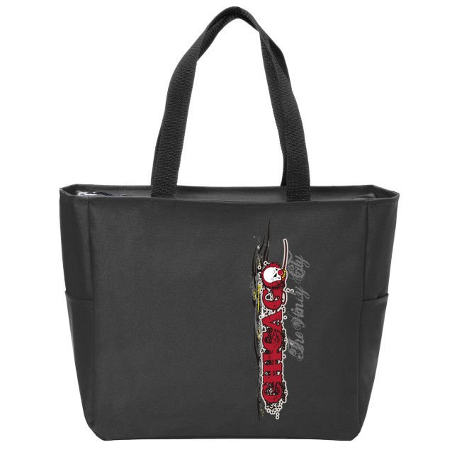 Chicago No Funny Business Clown Zip Tote Bag