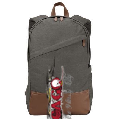 Chicago No Funny Business Clown Cotton Canvas Backpack