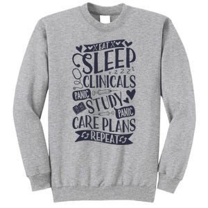 Clinicals Nurse Funny RN Nursing School Women Gifts Tall Sweatshirt