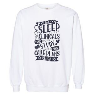 Clinicals Nurse Funny RN Nursing School Women Gifts Garment-Dyed Sweatshirt