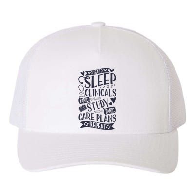 Clinicals Nurse Funny RN Nursing School Women Gifts Yupoong Adult 5-Panel Trucker Hat