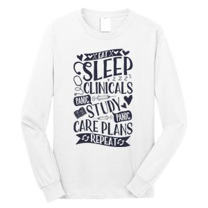 Clinicals Nurse Funny RN Nursing School Women Gifts Long Sleeve Shirt