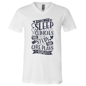 Clinicals Nurse Funny RN Nursing School Women Gifts V-Neck T-Shirt