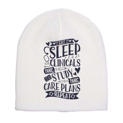 Clinicals Nurse Funny RN Nursing School Women Gifts Short Acrylic Beanie