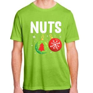 Chest Nuts Funny Matching Chestnuts Christmas Couples Nuts Meaningful Gift Adult ChromaSoft Performance T-Shirt